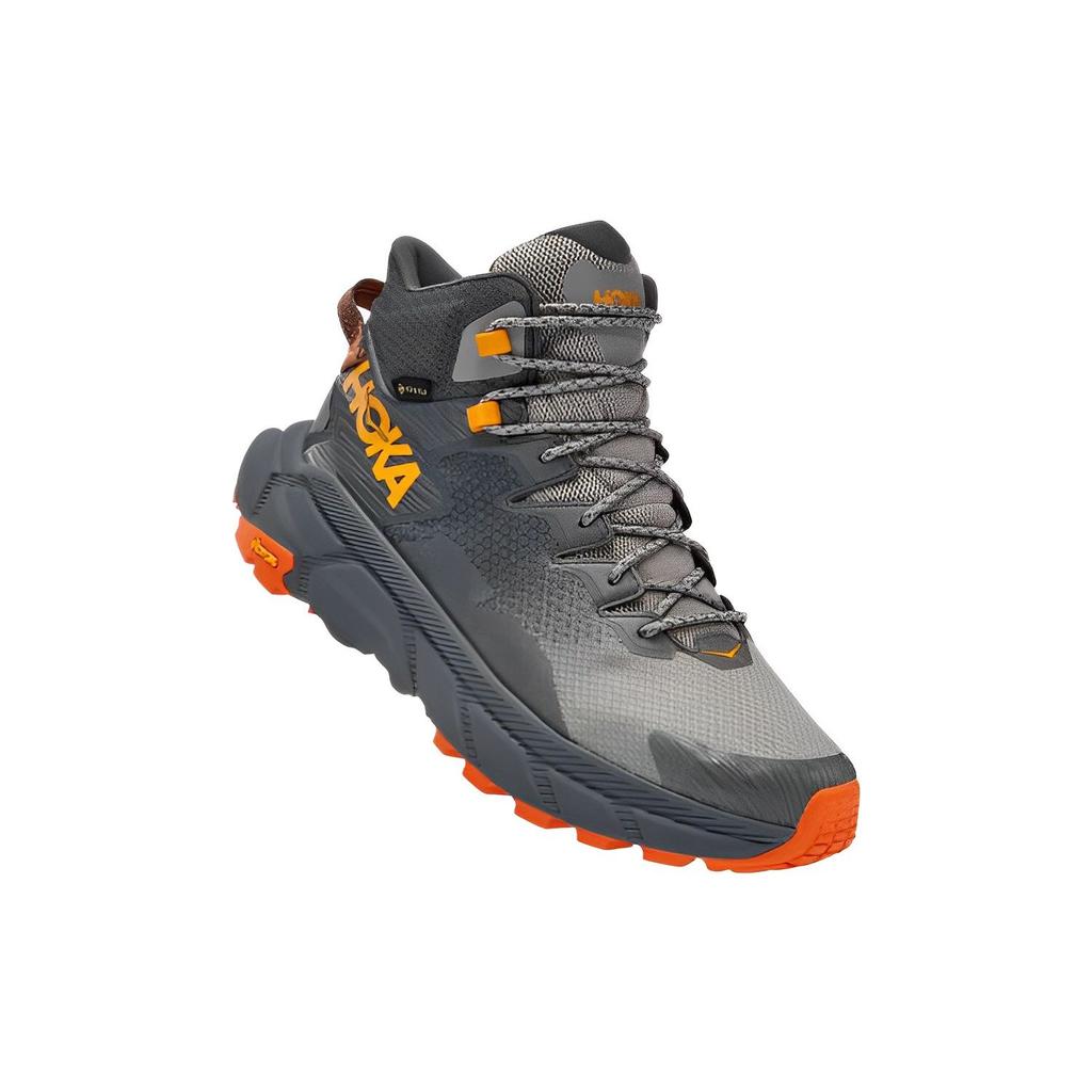 HOKA Trail Code GORE-TEX Castlerock Persimmon Orange Herren Sneaker Grau 1123165-CPOR