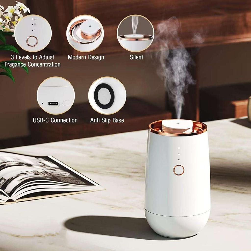 Xiaomi USB Rechargeable Aroma Diffuser Car Air Freshener 9 Color Lights Essential Oil Fragrance Diffuser For Auto Interior Accessories