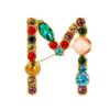 1PC 26 Letters Colorful Jewelry Gifts for Women Alphabet Brooch A-Z Rhinestone Letter Pin