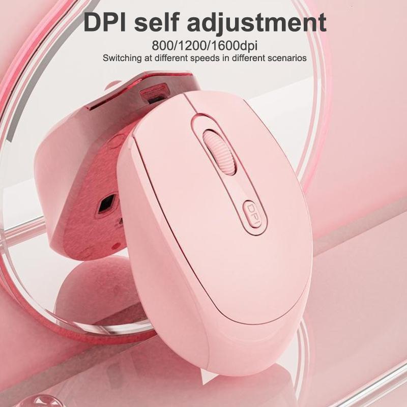 Mouse Wireless USB Ricaricabile Bluetooth Silenzioso 2.4G Mouse da Gioco Ergonomico per Macbook Notebook PC Laptop Ufficio