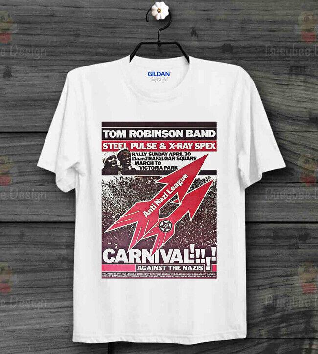 

Постер Лиги против нацизма 1978 года Том Робинсон X-Ray Spex Винтажная унисекс футболка B407 M