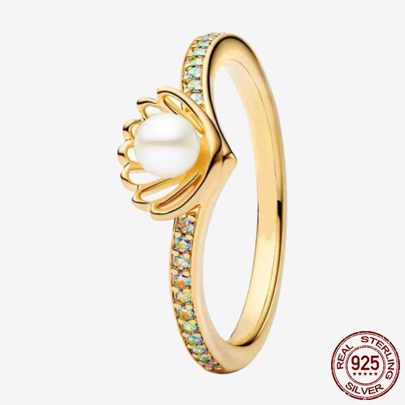 Princess Tiara 925 Silver Sparkling Butterfly Heart Rings For Women DIY Jewelry,Gift, Wedding