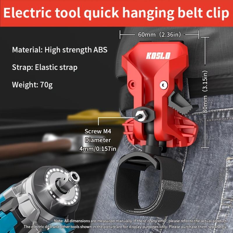

Handheld Electric Drill Self-Locking Quick-Pull Waist Belt Holder Suitable for Electricians Power Repair