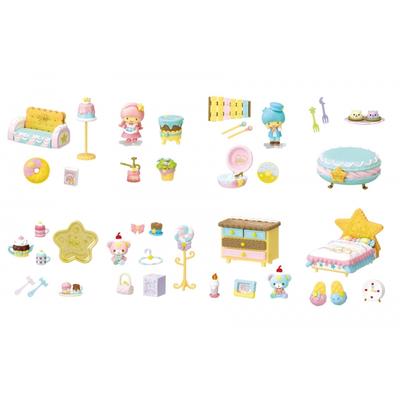 RE-MENT Sanrio LittleTwinStars PASTEL SWEETS ROOM 1BOX Ungefähr H115 x B70 x T50 mm Aus PVC und ABS