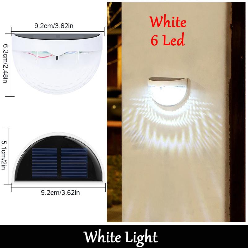 

LED Solar Fence Lights Outdoor Waterproof Wall Lights Corrugated Lights For Fence Terrace Garden Path Decorative Lights