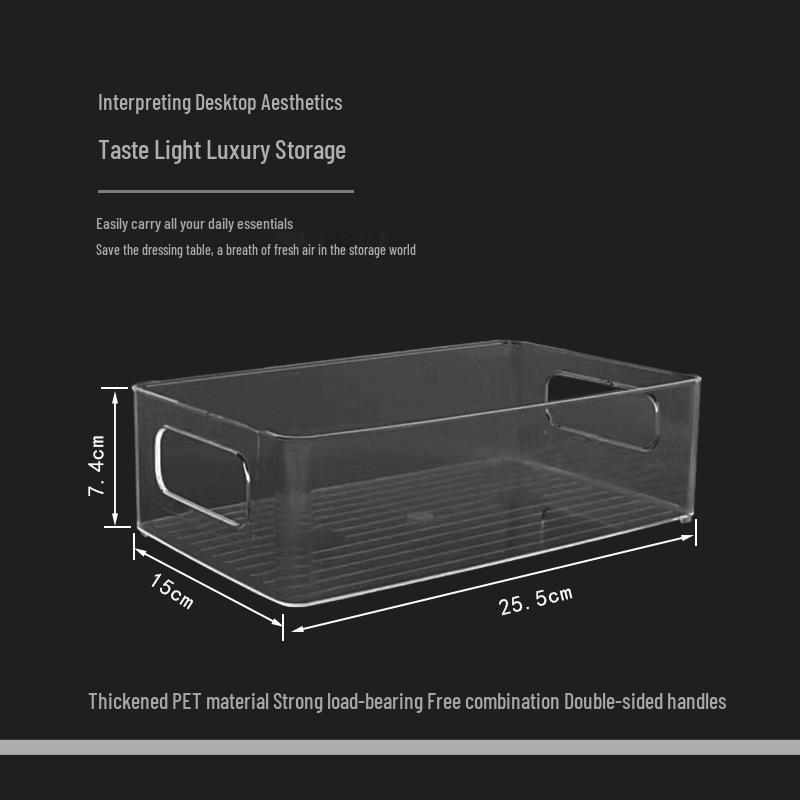 Stohovatelný Průhledný Akrylový Úložný Box na Kosmetiku a Svačiny