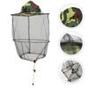 2 Pcs Midge Net Beehive Hat Veil Mesh Face Protector Resistance Cap Anti-Mosquito Beekeeping