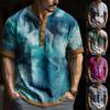T-shirt alla moda con grafica e ricamo a maniche corte da uomo, stampata a maniche corte primaverili ed estive
