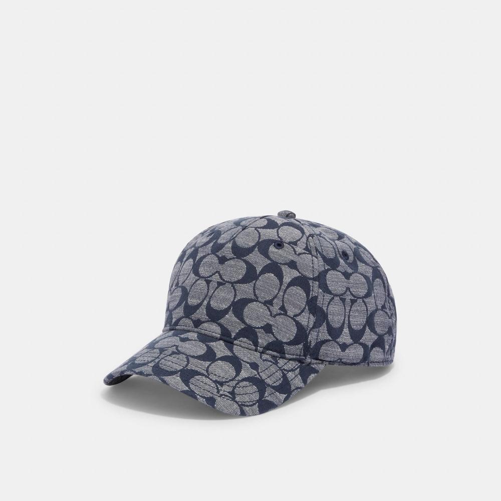 

Бейсбольная кепка Coach Signature Chambray из шамбре XSmall/Small