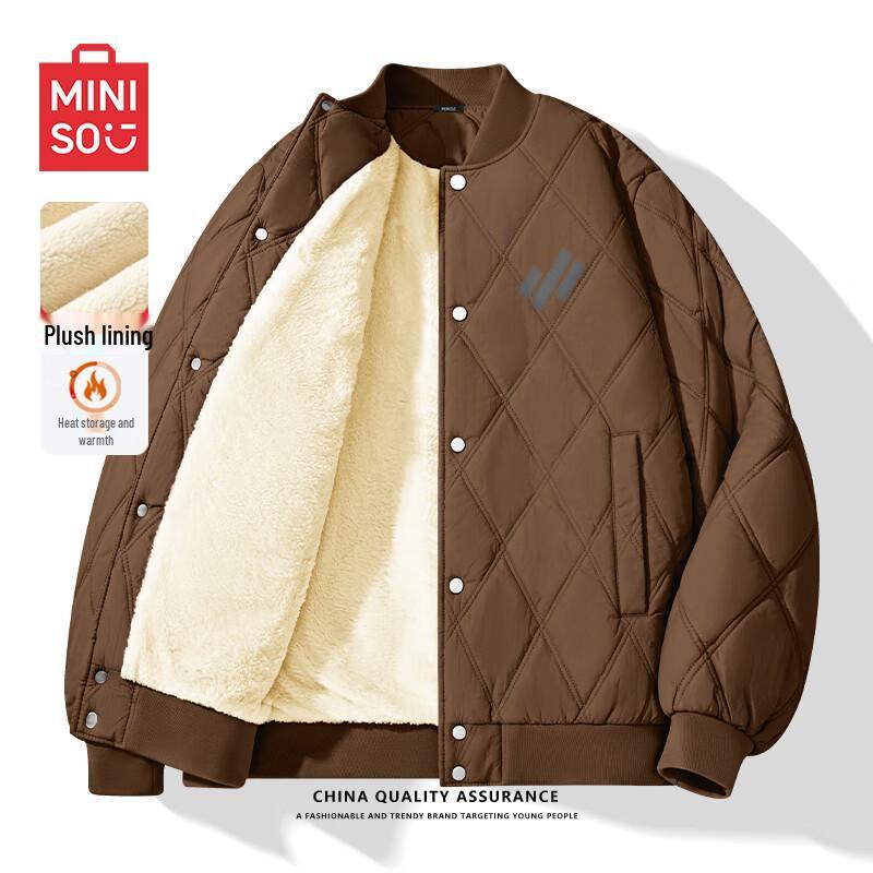 MINISO Men's Winter Baseball Collar Padded Jacket