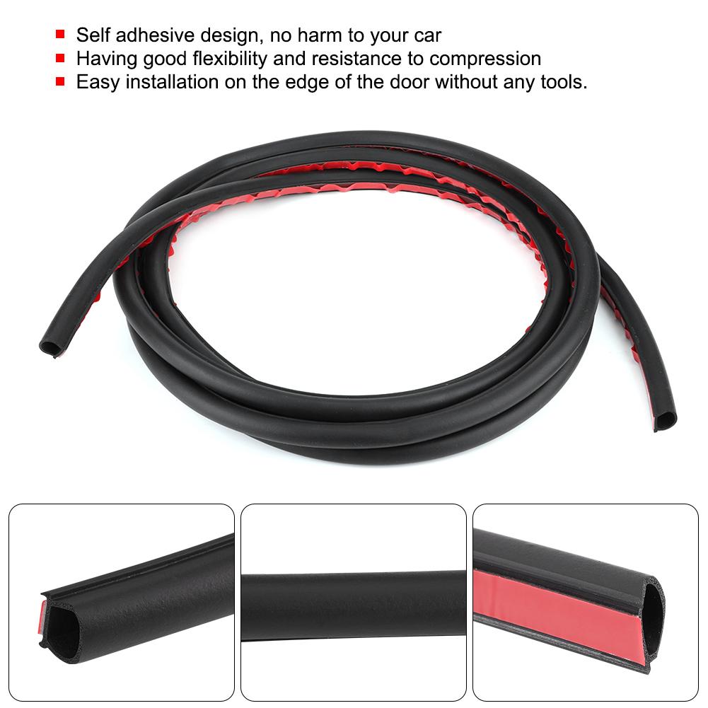 Car Door Edge Rubber Seal Trim Weather Strip Fit for Transporter T5T5.1T6