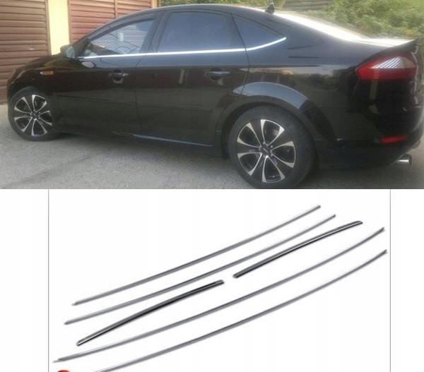 Ford MONDEO mk4 HB Hatchback CHROME WINDOW MOLDINGS