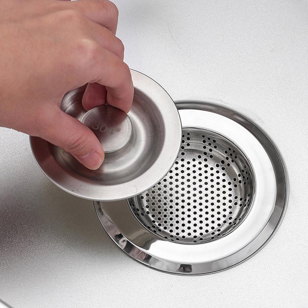 1/2/3 ks Sítko do dřezu Kuchyňský mřížkový filtr Nerezový filtr do odtokového otvoru Síťka Ochrana proti ucpání Kuchyňské příslušenství