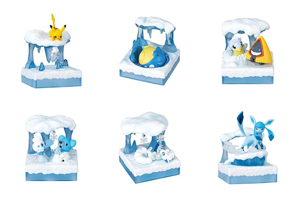 Pokemon Collect and Pokemon World 3 Frozen Snowy Field BOX 6 6 Pieces Re-ment Spread! Product, Types,