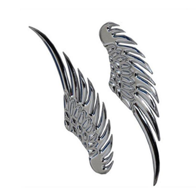 Angel Wings Car Emblem: 3D Metal Decorative Rear Sticker