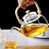 High Borosilicate Glass Teapot with Handle and Pearl Cotton Packaging