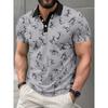 2026 Summer New Style Men's Short-Sleeved Polo Shirt With 3D Pattern Printing - Street Casual Fashion Style Shirts for Men