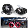 2 Teile/satz Rot/Schwarz Super Laute Kompakte Elektrische Blast Tone Air Horn Kit 12V 115DB für Motorrad auto