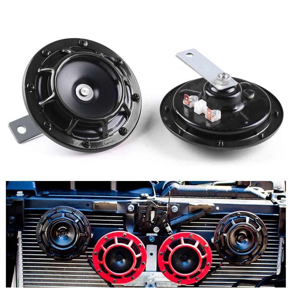 2 Teile/satz Rot/Schwarz Super Laute Kompakte Elektrische Blast Tone Air Horn Kit 12V 115DB für Motorrad auto
