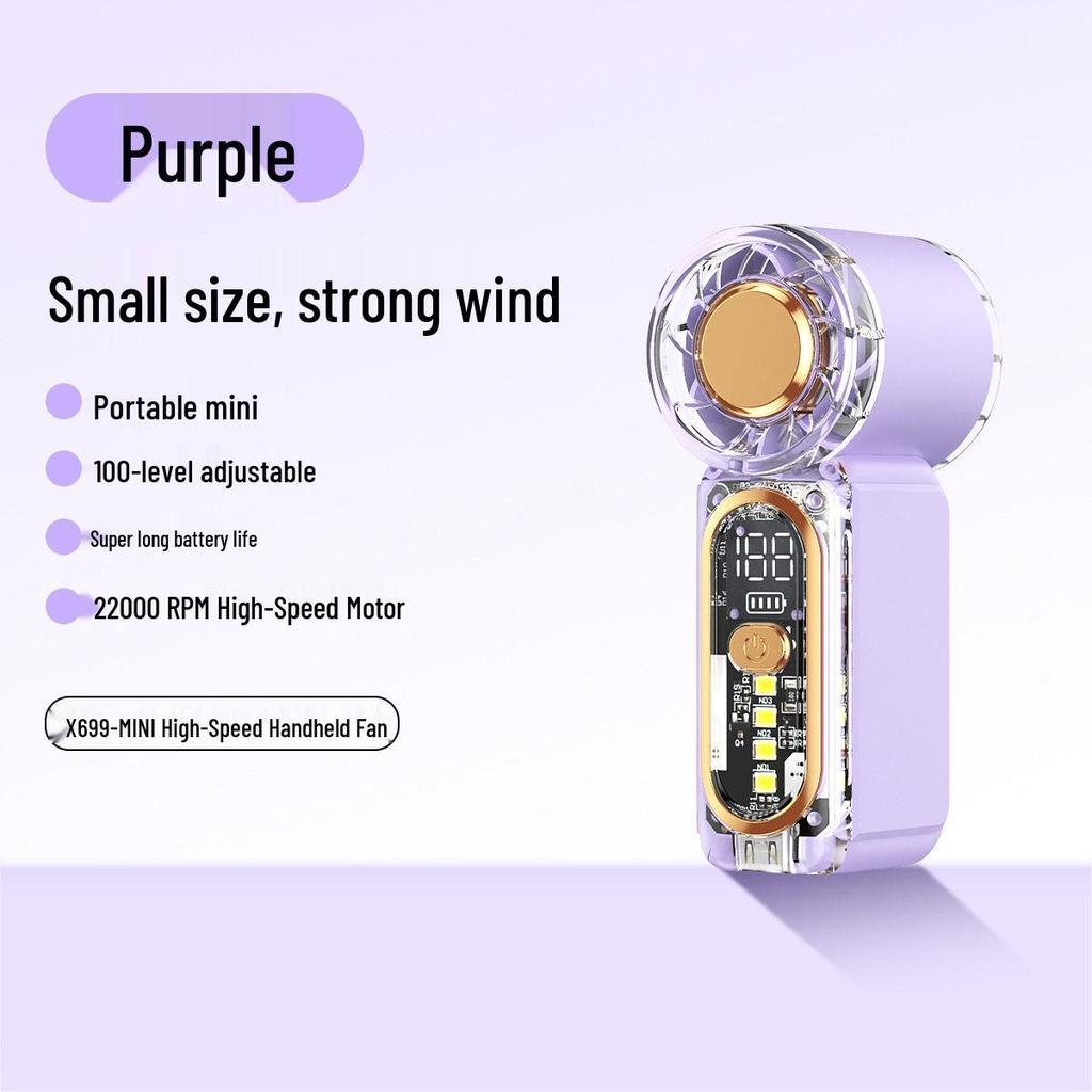 Mini X699 USB Pocket Fan: High-Speed, Powerful Wind, Portable Handheld Design