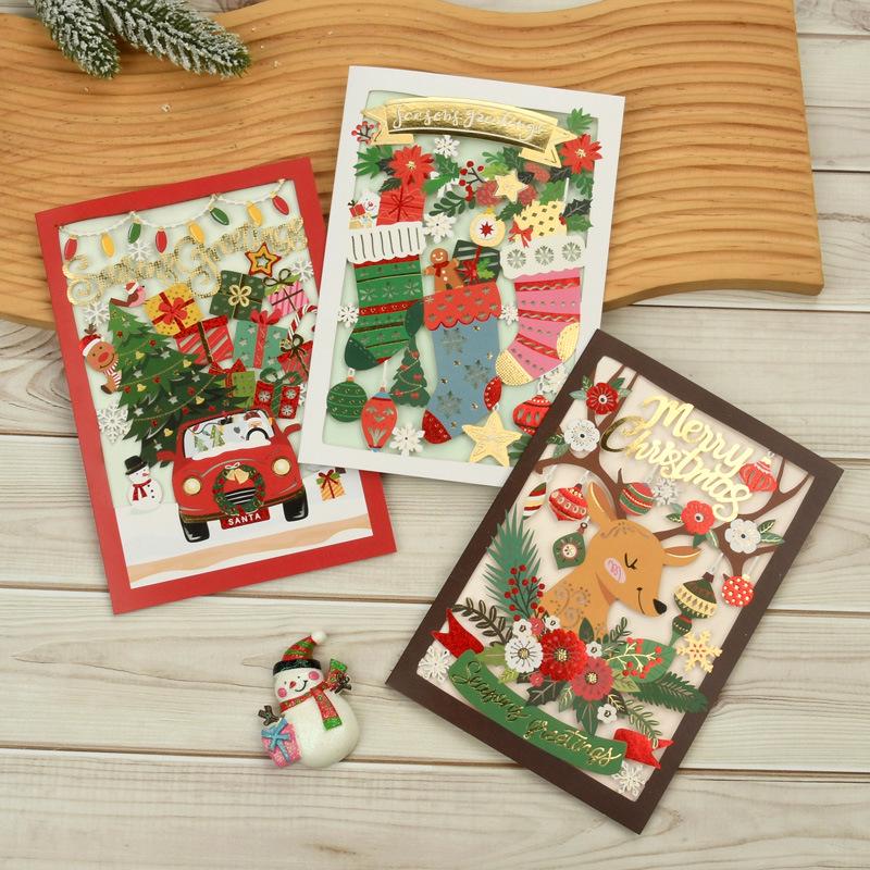 Ivano Premium Christmas & Birthday Greeting Card with Cute Cartoon Design and Envelope
