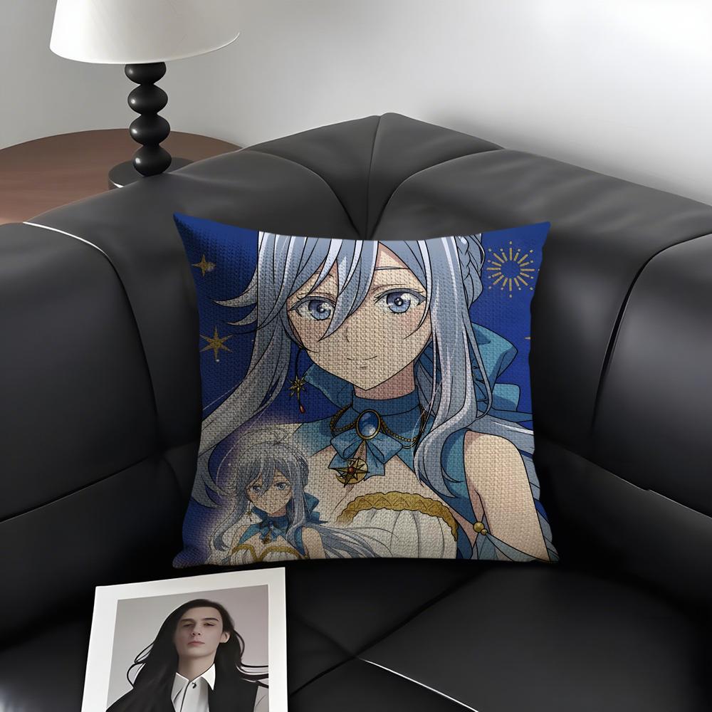 VVladilena MilizeE86 Anime Kissenbezug Natürliches Leinen Bio-Stoff Zweiseitiger Druck Sofa Heimdeko Geschenk Kissenhülle