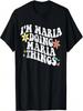 Camiseta Divertida para el Día de la Madre Estilo Retro Groovy Im MARIA Haciendo Cosas de MARIA
