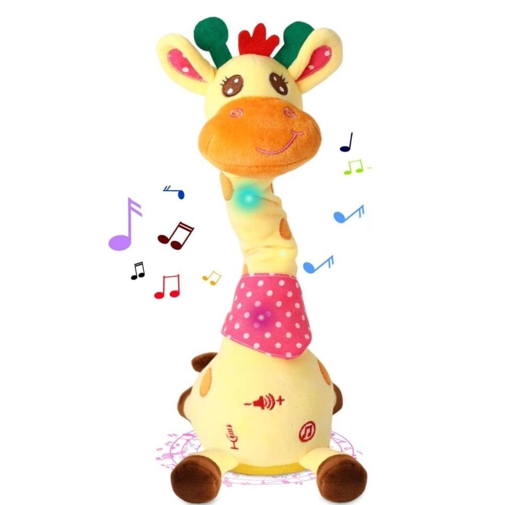 Repeating What You Say Dancing Talking Giraffe Toy with 10 Songs Plush Toy Doll  Gifts