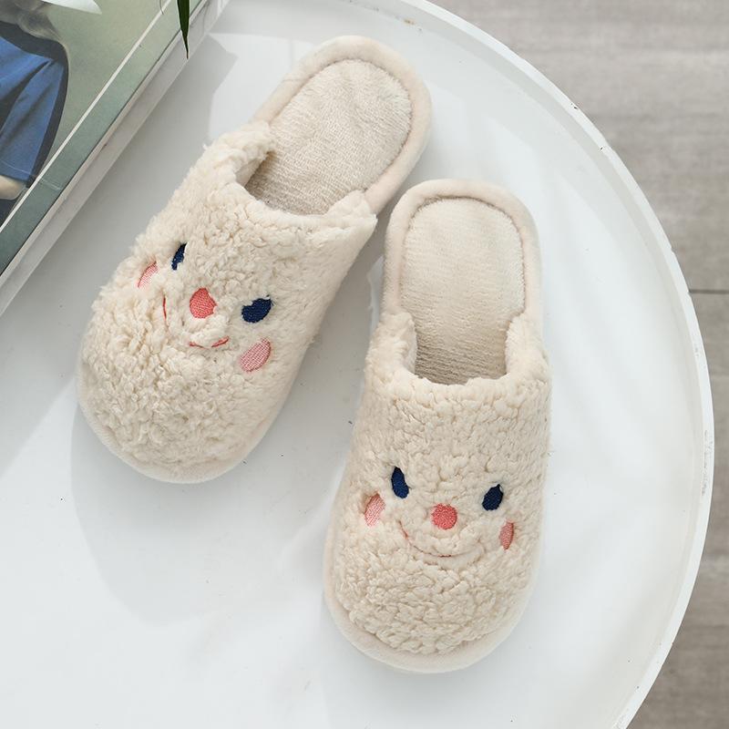 

Модные Shevalues Милые меховые тапочки для женщин и мужчин Модные животные Пушистые Зимние теплые тапочки Новые Любовники Мультяшный плюшевый мишка Домашняя обувь 44-45(Fit 43-44)