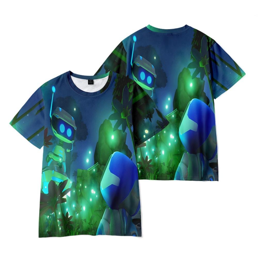 7 Colors Funny Astro Bot Anime T Shirt Cool Men's Tshirt O Neck Casual Unisex Streetwear Fashion Tee Camisetas Ropa Hombre