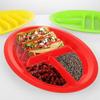 2pcs Divided Taco Serving Tray Oval Taco Holder Divider Plates Taco Plate  Snack