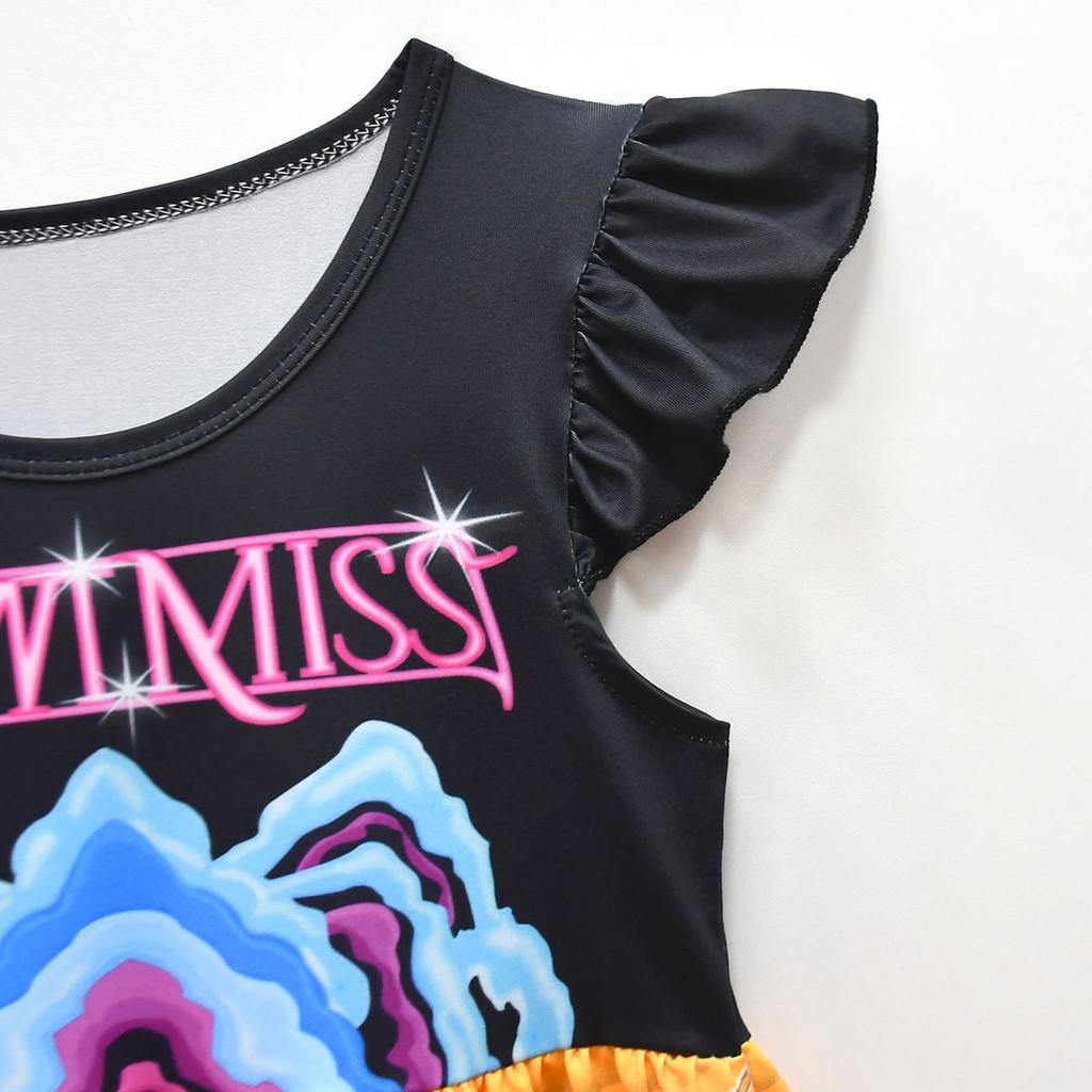 Comfortable Simple Children's Dress Fashion Print Cute Dresses Girls