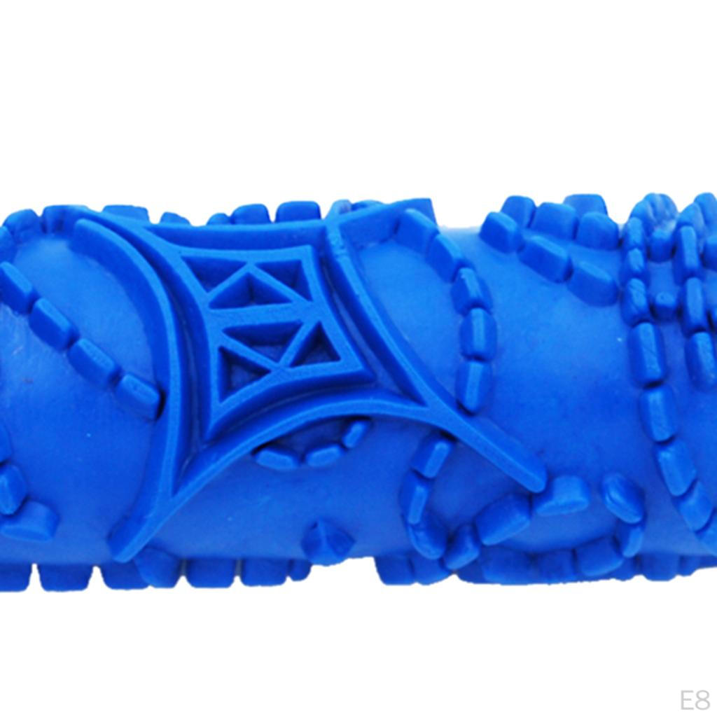 15cm DIY Embossed Flower Pattern Paint Roller For Wall Art Decoration Brush Tool