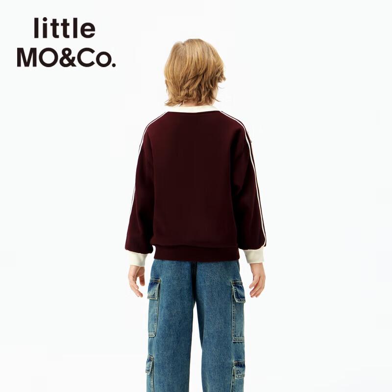 little MO&Co. Kids' Cotton-Blend Crewneck Sweatshirt