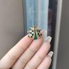 Female Fashion Rainbow Crystal Cute Ladybuy Brooches For Women Luxury Gold Color Rhinestone Alloy Animal Brooch Safety Pins