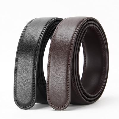 Second Layer Cowhide Belt Strip for Leather Body  Genuine Leather Belt Strip  Automatic Buckle Belt Strip