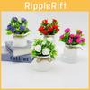 Foam Rose Artificial Potted Plant With Butterfly Accent For Indoor Decoration And Photography Use