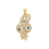 New Fashionable Hip-hop HIPHOP Accessory Full Diamond Rabbit Pendant Trendy Versatile Accessory Necklace