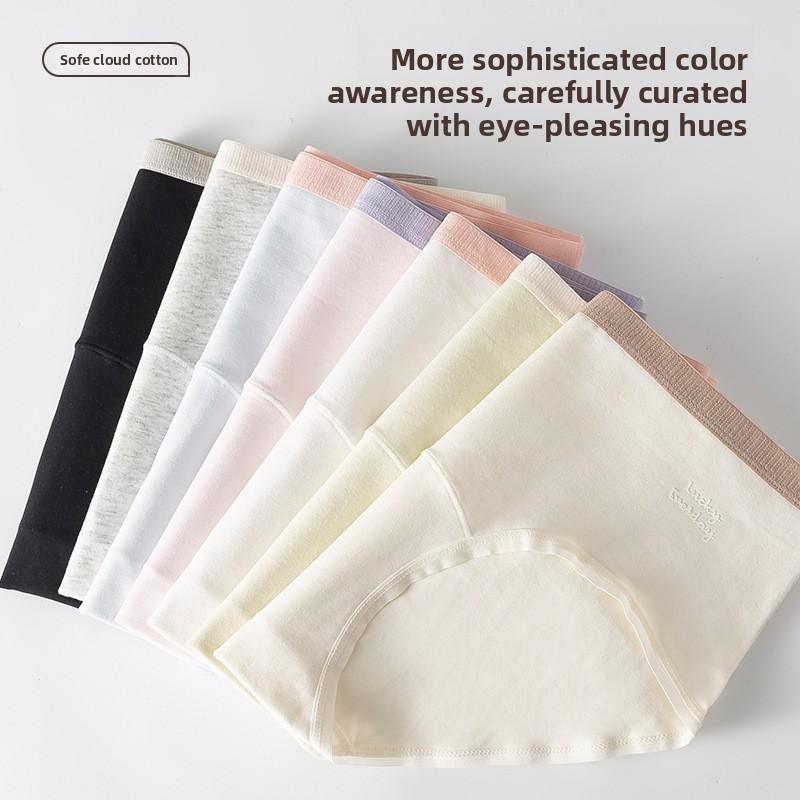 Plus Size Women's Spring and Autumn 10A Bacteriostatic Cotton Extended Crotch Underwear