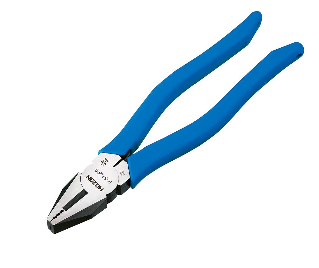 HOZAN for Copper Wire Stranded Wire Wire x Nominal Size Pliers, All-Purpose Pliers, 4.0mm/Copper 5.5mm^2/VVF 2.0mm 3-Core, 200, P-57-200
