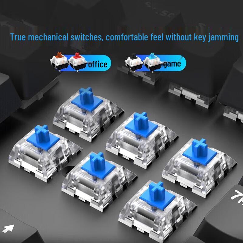 HP K10G-104 104-Key Wired Mechanical Gaming Keyboard