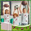 JUMELON 608 Pcs Football Stickers for Kids, Water-Repellent Self-Adhesive Sports Stickers for Boys & Girls, Perfect for Water Bottles, Scrapbooks &