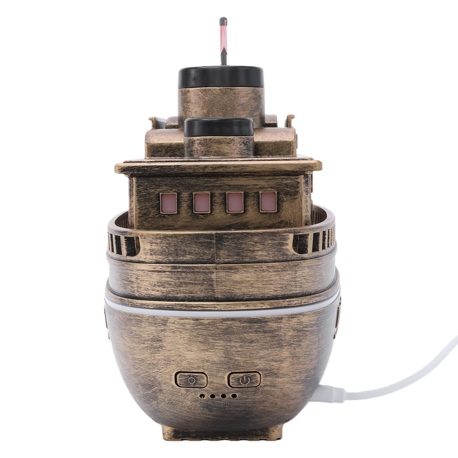 

300ML Cruise Ship Essential Oil Diffuser with 7-Color LED Lights 2H/4H Timer Air Humidifier for Home Bedroom & Office China Mainland