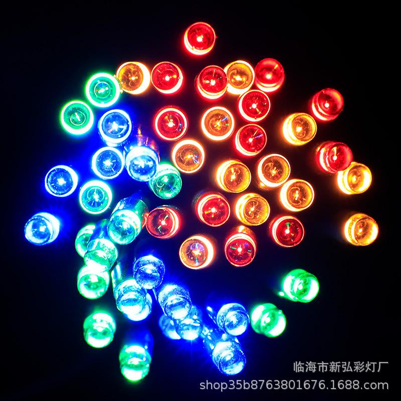 Outdoor LED Solar String Lights for Christmas and Holidays - Decorative and Camping Ambiance Lighting