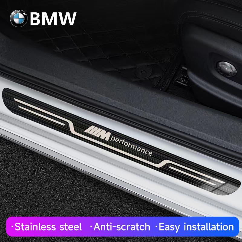 For BMW 5SE28 Car Stainless Steel Door Sill Pedal Welcome Scuff Plate For BMW M Performance F30 F20 F10 F18 F22 F01 X3 X4 F06 M3 M5 Accessorie