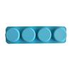Stampo Rotondo per Sapone Fatto a Mano DIY Stampo Quadrato in Silicone per Sapone, Lozione, Barrette Shampoo per Bombe da Bagno, Sapone Luffa-Decor