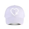Baseball Cap Heart Paw Pet Lover Hat Baseball Cap Fashion Unisex Sunhat Womens Outdoor Sports Snapback Cap