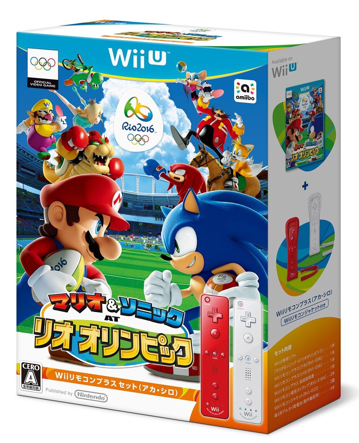 

Mario Sonic AT Rio Olympics Wii Remote Plus Set & (Aka Shiro)