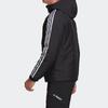 adidas Chaquetas de Plumas Hombre Negra con Capucha Chaqueta de Plumas Acolchada Moderada GF0098