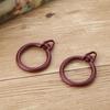 10 Pcs Window Treatment Clip Rings Shower Curtain Drapery Rings Curtain Hooks with Eyelets for Curtains and Rods